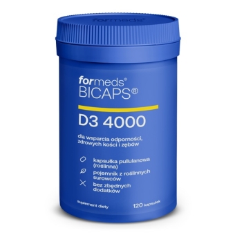 Formeds BICAPS D3 4000IU 120kapsułek cena 47,99zł