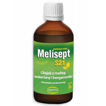 Melisept S21 (olejek z melisy, waleriany i bergamotki) krople 30ml Asepta cena 36,90zł