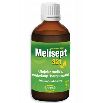 Melisept S21 (olejek z melisy, waleriany i bergamotki) krople 10ml Asepta cena 32,90zł