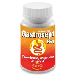 Gastrosept R51 60tabletek Asepta  cena 29,90zł