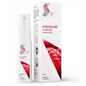 Spraymein Witamina B12 25 Ug W Sprayu O Smaku Malinowym 15ml