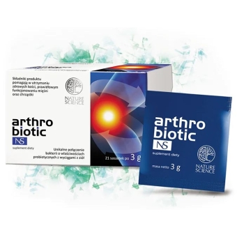 Arthrobiotic NS stawy mięśnie kości 21saszetek Nature Science cena 144,95zł