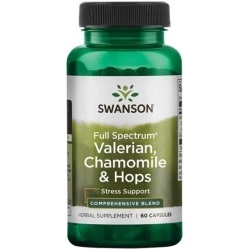 SWANSON Full Spectrum Waleriana Rumianek i Chmiel 60kapsułek cena 24,50zł