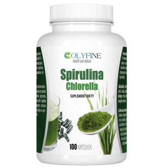 Spirulina + Chlorella 100kapsułek Colyfine cena 46,90zł