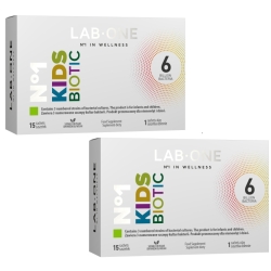 2 x Lab One N°1 KidsBiotic proszek 15saszetek (30 saszetek) cena 127,90zł