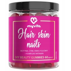 MyVita Hair Skin Nails włosy skóra paznokcie żelki 60sztuk cena 34,90zł