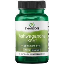 SWANSON Ashwagandha KSM-66 250mg 60kapsułek cena 35,90zł