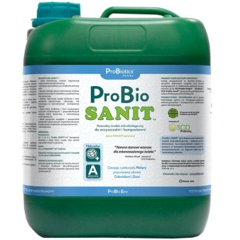 Probiotics Probio SANIT do oczyszczalni ścieków i kompostowni płyn 5litrów cena 131,00zł