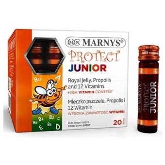 Protect Junior propolis płyn 20 fiolek po 10ml Marnys cena 45,90zł