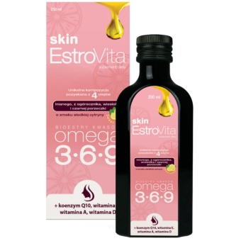 EstroVita Skin Sweet Lemon smak cytrynowy 250ml data ważności 2024.06 cena 58,95zł