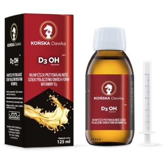 Końska Dawka Witamina D3 OH + K2 goździkowiec korzenny płyn 125ml cena 249,00zł
