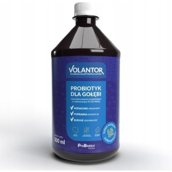 Probiotics Volantor probiotyk dla gołębi i drobiu ozdobnego płyn 500ml data: 28.10.2023 cena 39,00zł