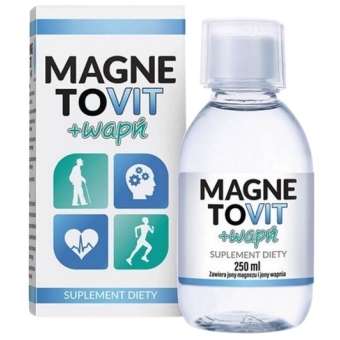 Jodavita Magnetovit (Magnez + Wapń) w płynie 250ml cena 74,50zł
