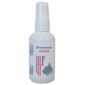Probiotics Catus Mikroorganiczny spray do uszu dziąseł skóry dla kotów 75ml ProBioAnimalia cena 26,50zł