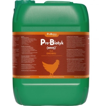 ProBiotics Pro-Biotyk (em15) dla drobiu płyn 10litrów cena 150,50zł