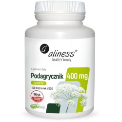 Aliness Podagrycznik (Aegopodium podagraria L.) ekstrakt 10:1 400mg 100Vege caps cena 49,90zł