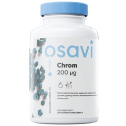 Chrom 200mcg 250vegan kapsułek Osavi cena 47,90zł