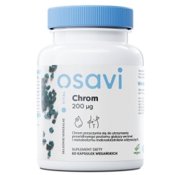 Chrom 200mcg 60vegan kapsułek Osavi cena 18,90zł