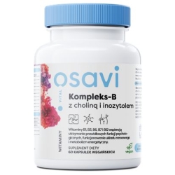 Kompleks-B z choliną i inozytolem 60vege kapsułek Osavi cena 29,90zł