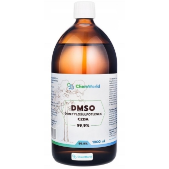 Dimetylosulfotlenek DMSO czystość 99,96% płyn 1000ml ChemWorld cena 128,90zł