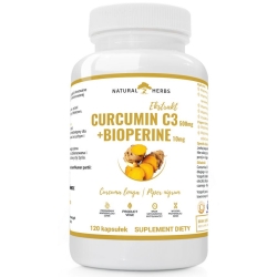 Natural Herbs Curcumin C3 Complex kurkuma + piperyna 120kapsułek Alto Pharma cena 88,90zł
