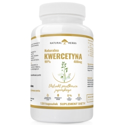Natural Herbs Naturalna Kwercetyna 98% 400mg Forte 120kapsułek Alto Pharma cena 93,99zł