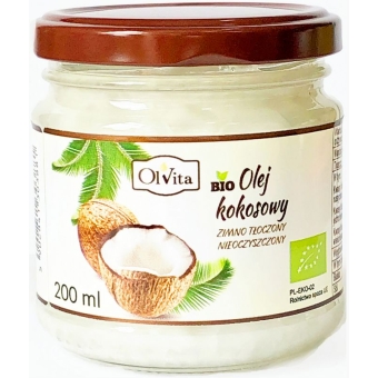 BIO Olej kokosowy zimnotłoczony 200ml Olvita cena 17,90zł