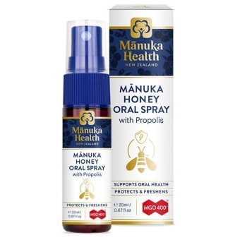Spray doustny z miodem Manuka MGO 400+ i propolisem BIO 30 20ml Manuka Health cena 71,90zł