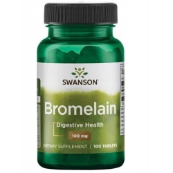 Swanson Bromelina 100mg maksymalna moc 60kapsułek cena 25,90zł