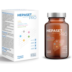 HEPASET PRO - wsparcie wątroby 60kapsułek cena 58,79zł