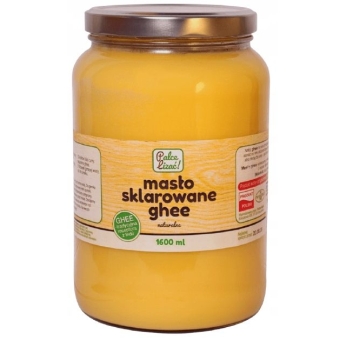 Masło sklarowane naturalne Ghee 1600ml słoik Palce Lizać cena 156,90zł