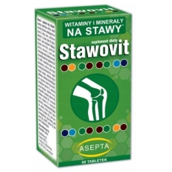 Stawovit witaminy i minerały na stawy 60tabletek Asepta cena 39,90zł