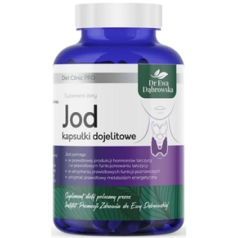 Dr Ewa Dąbrowska Jod - jodek potasu 180kapsułek cena 79,90zł