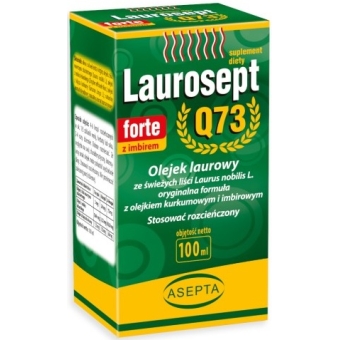 Asepta Laurosept Q73 Forte z imbirem krople 100ml cena 94,90zł