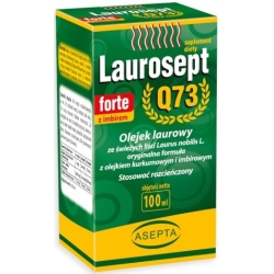 Asepta Laurosept Q73 Forte z imbirem krople 100ml + próbki gratis  cena 94,85zł