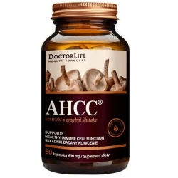 Doctor Life AHCC 630mg 60kapsułek cena 254,90zł