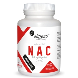 Aliness NAC N-Acetyl-L-Cysteine 190 mg 100 tabletek cena 39,90zł