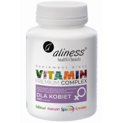 Aliness Premium Vitamin Complex dla kobiet 120tabletek VEGE cena 59,90zł