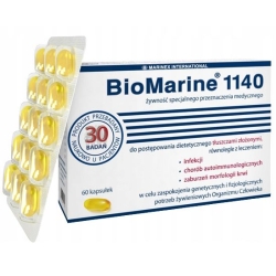 BioMarine 1140 olej z wątroby rekina 60kapsułek Marinex International cena 95,50zł