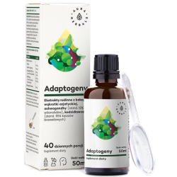 Aura Herbals Adaptogeny 100% Naturalne ekstrakty roślinne płyn 50ml cena 48,90zł