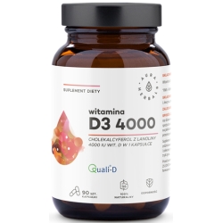 Aura Herbals Witamina D3 4000IU 90kapsułek cena 26,50zł