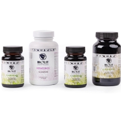 Biolit zestaw Fitosanacja (Biolit Hepatobiol + Biolit Populin Plus + 2x Biolit Toksidont Maj) cena 690,00zł