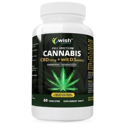 CBD 10mg + Witamina D3 4000IU Full Spectrum 60tabletek do ssania Wish Pharmaceutical cena 42,90zł