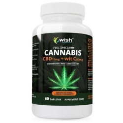 CBD 10mg + Witamina C 80mg Full Spectrum 60tabletek do ssania Wish Pharmaceutical cena 44,90zł