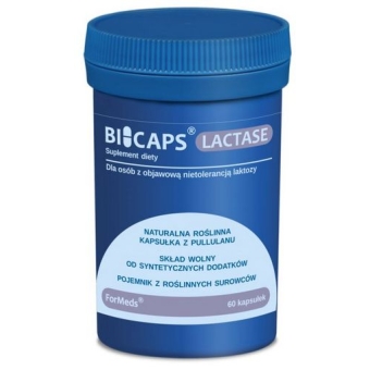 Formeds BICAPS® LACTASE (laktaza) 60kapsułek cena 62,99zł