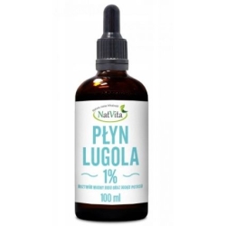 Płyn Lugola 1% JOD Nieorganiczny czysty płyn 100ml Natvita cena 25,40zł