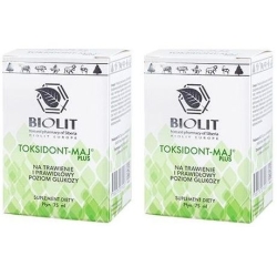 2 x Biolit Toksidont Maj Plus - ekstrakt korzenia łopianu większego 75ml cena 212,90zł