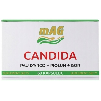 Candida Pau D'arco Piołun Bor 60kapsułek mAG Terapia cena 87,90zł