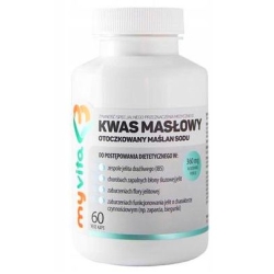 MyVita Kwas masłowy (maślan sodu) 60kapsułek cena 44,90zł