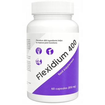 Flexidium 400 mg 60kapsułek PLT Group OSTATNIE SZTUKI  cena 99,00zł